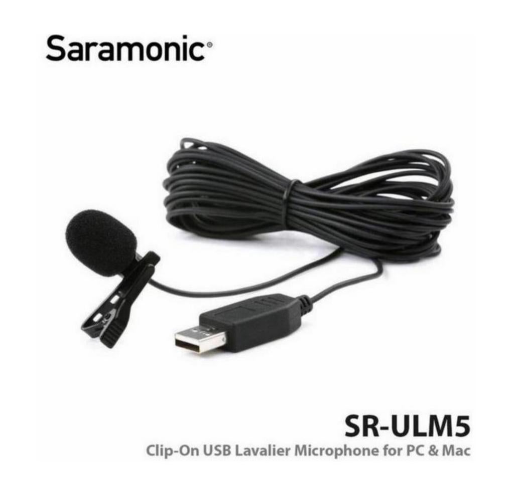 Saramonic - Microphone USB pour Mac et PC câble de 2 mètres, Enlèvement ou Envoi, Neuf