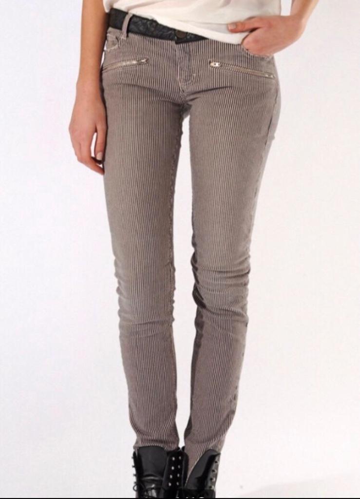 Maje gestreepte designer jeans, Maje, Ophalen of Verzenden, Zo goed als nieuw, Maat 38/40 (M)