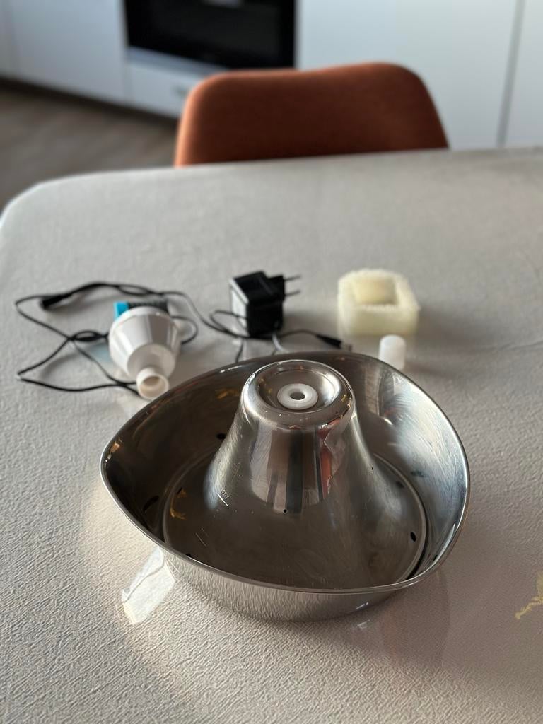 Fontaine en inox PetSafe Bord de mer pour chat/petit chien, Enlèvement, Utilisé