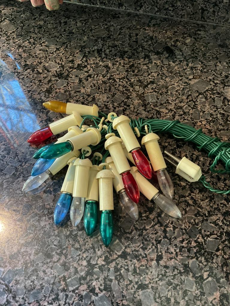 Vintage kerstlampjes, Diversen, Kerst, Ophalen, Zo goed als nieuw