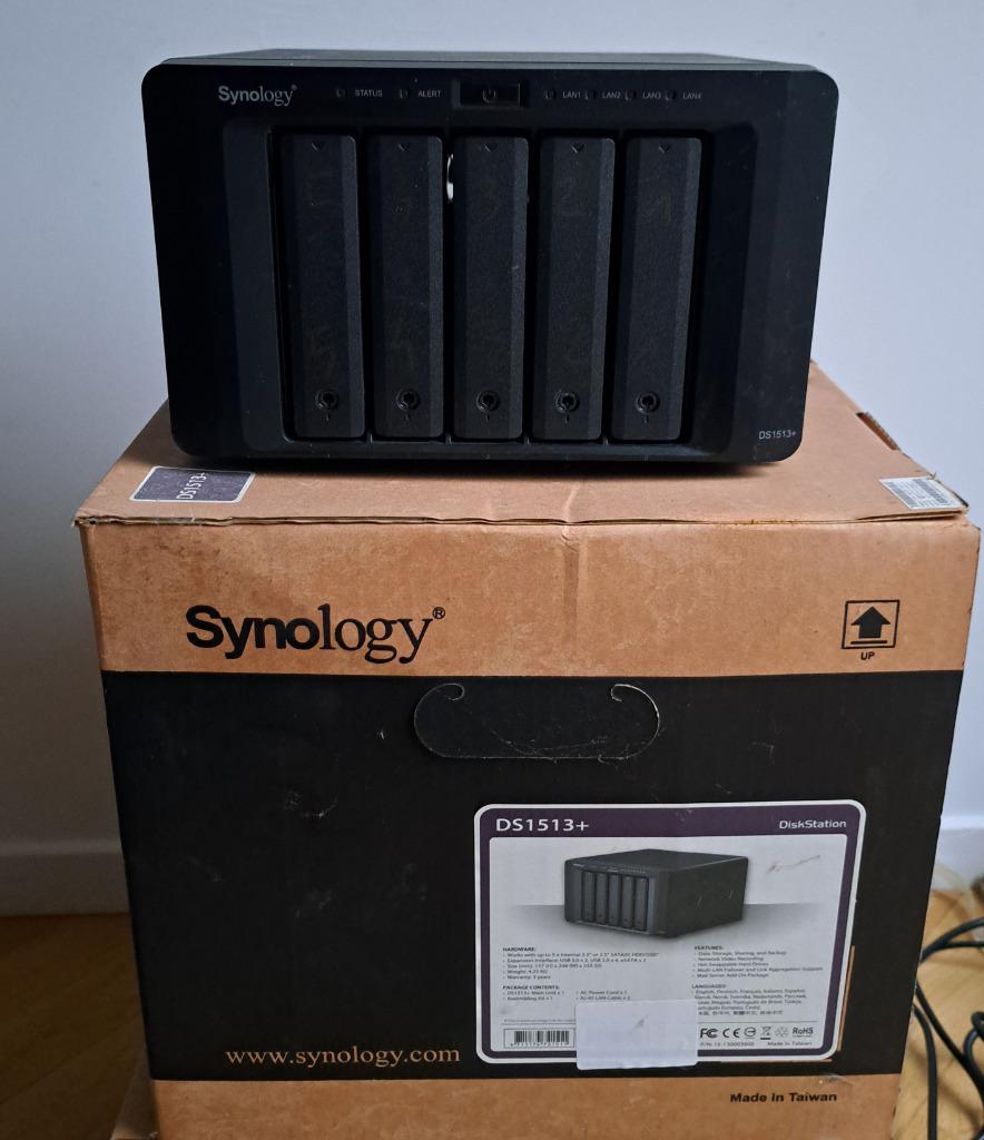 15TO - Synology NAS DS 1513 + avec disques, Computers en Software, NAS, Zo goed als nieuw, Ophalen of Verzenden