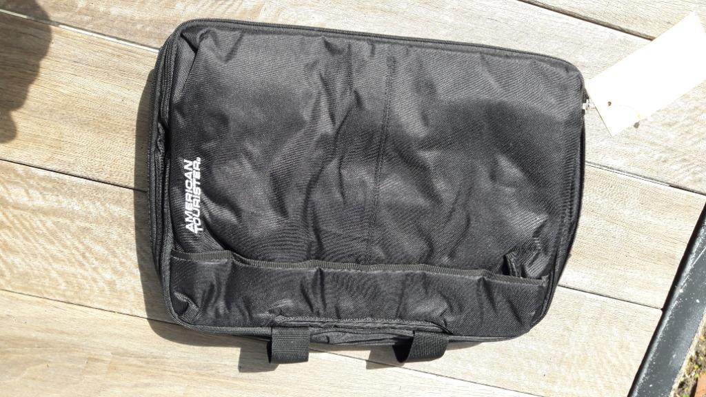 Samsonite American tourister At Toulouse 2.0 3 way shoulder, 40 tot 60 cm, 30 cm of meer, Zwart, Nieuw