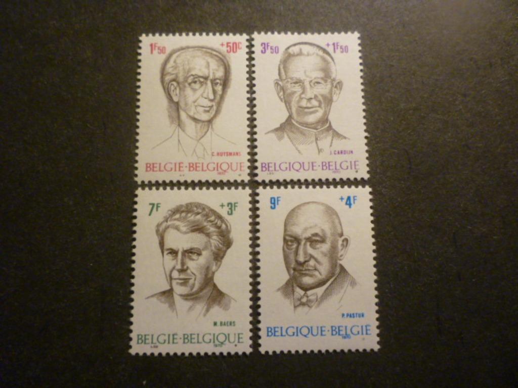 België/Belgique 1970 Mi 1613/1616** Postfris/Neuf, Postzegels en Munten, Verzenden, Postfris
