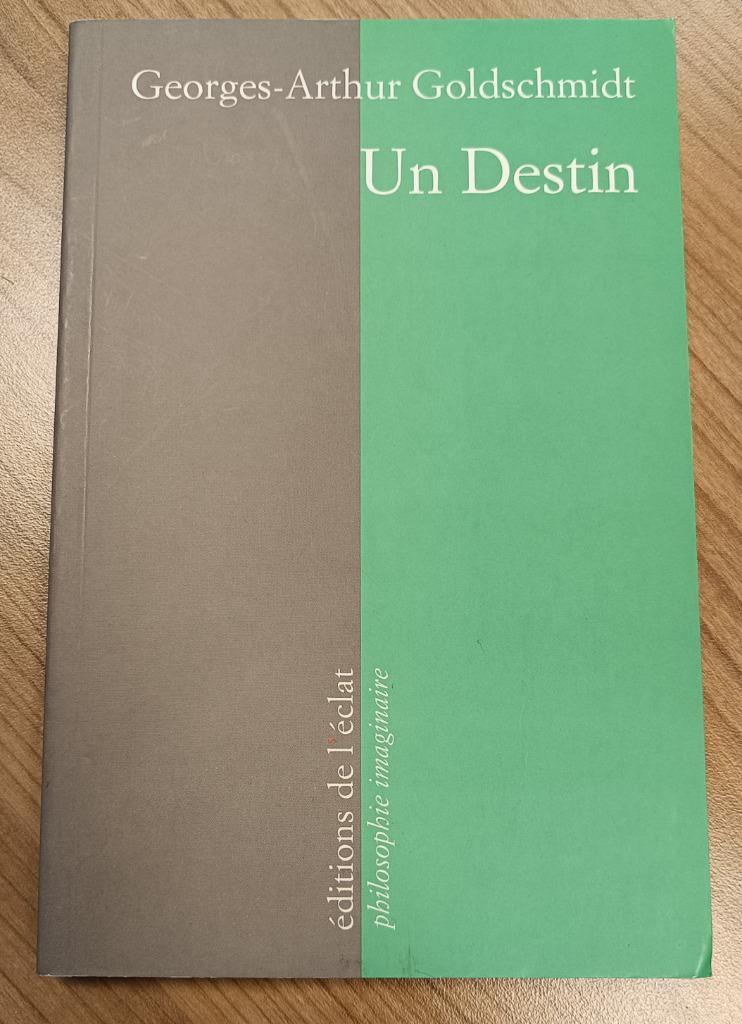 Un Destin : George Arthur Goldschmidt  : FORMAT MEDIUM, Livres, Enlèvement ou Envoi, Utilisé, Philosophie ou éthique, George Arthur Goldschmidt