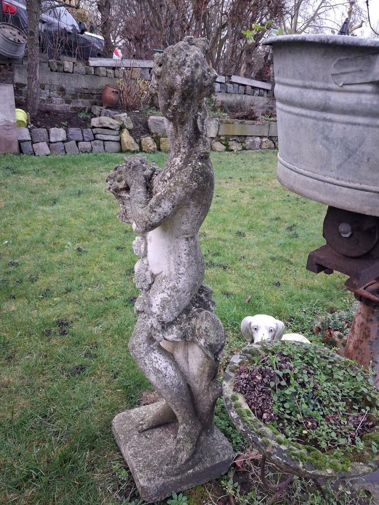 Tuindecoratie,  Tuinbeeld, vintage beeld van een vrouw., Tuin en Terras, Tuinbeelden, Ophalen, Zo goed als nieuw