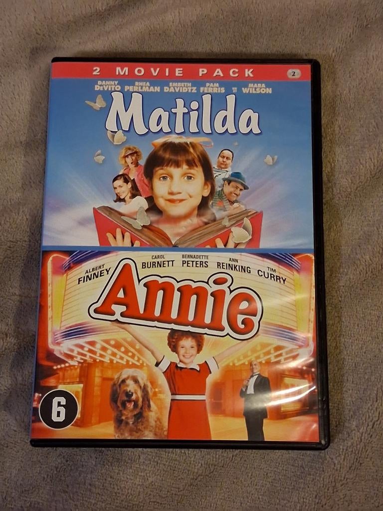 2-movie pack; Matilda/ Annie op dvd, Avontuur, Boxset, Ophalen of Verzenden, Zo goed als nieuw
