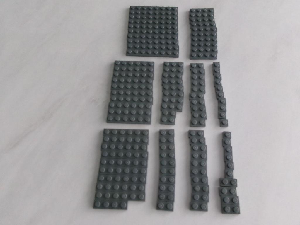 1 x assiettes Lego gris bleuté foncé, Enlèvement ou Envoi, Lego, Utilisé, Briques en vrac
