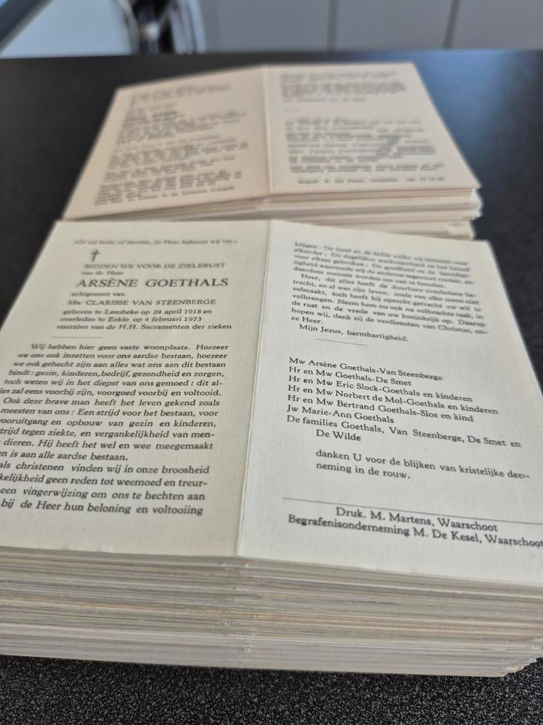 Bidprentjes Lembeke, Verzamelen, Bidprentjes en Rouwkaarten, Ophalen of Verzenden