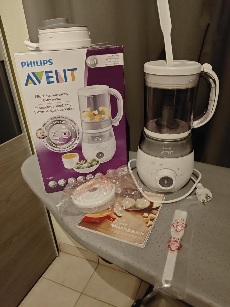 Cuiseur à vapeur et mixeur 4 en 1 Philips AVENT Premium SCF8, Enlèvement ou Envoi