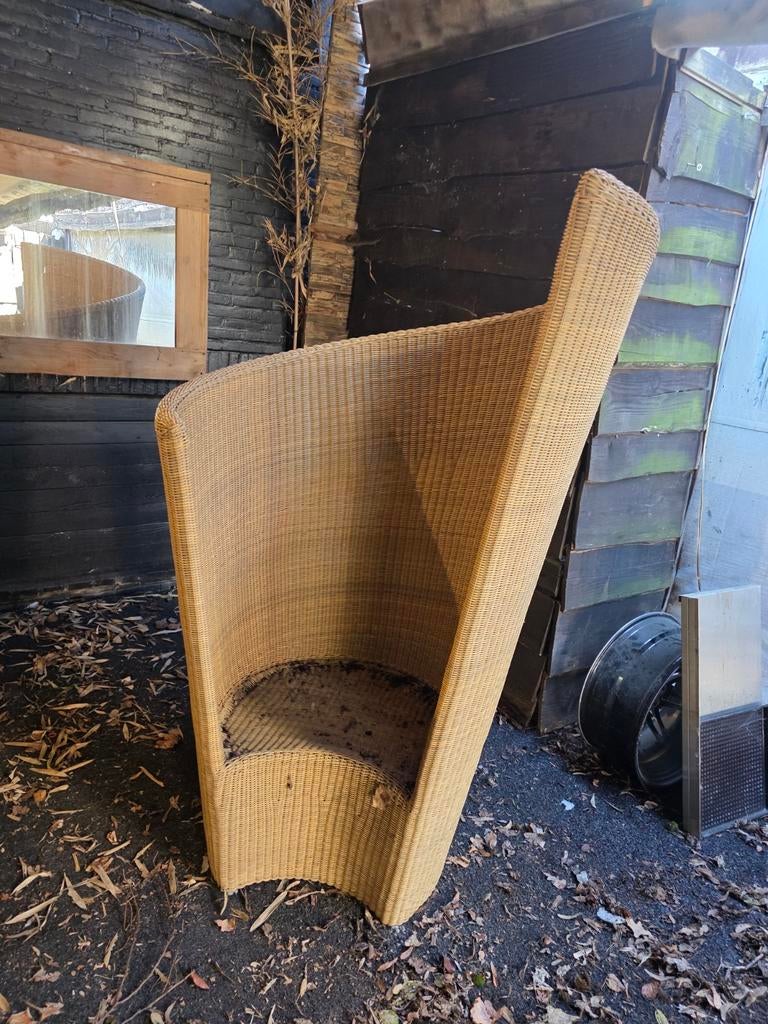 Design tuinstoel in wicker, Tuin en Terras, Ophalen