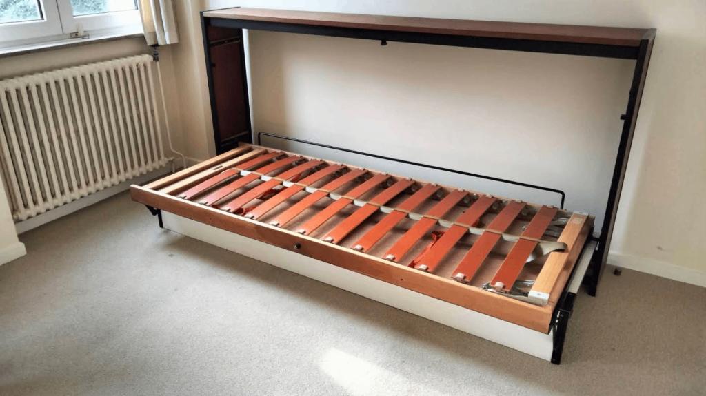 opvouwbaar omvormbaar bureaubed, Huis en Inrichting, Slaapkamer | Bedden, Ophalen, Eenpersoons, Wit, 190 cm of minder