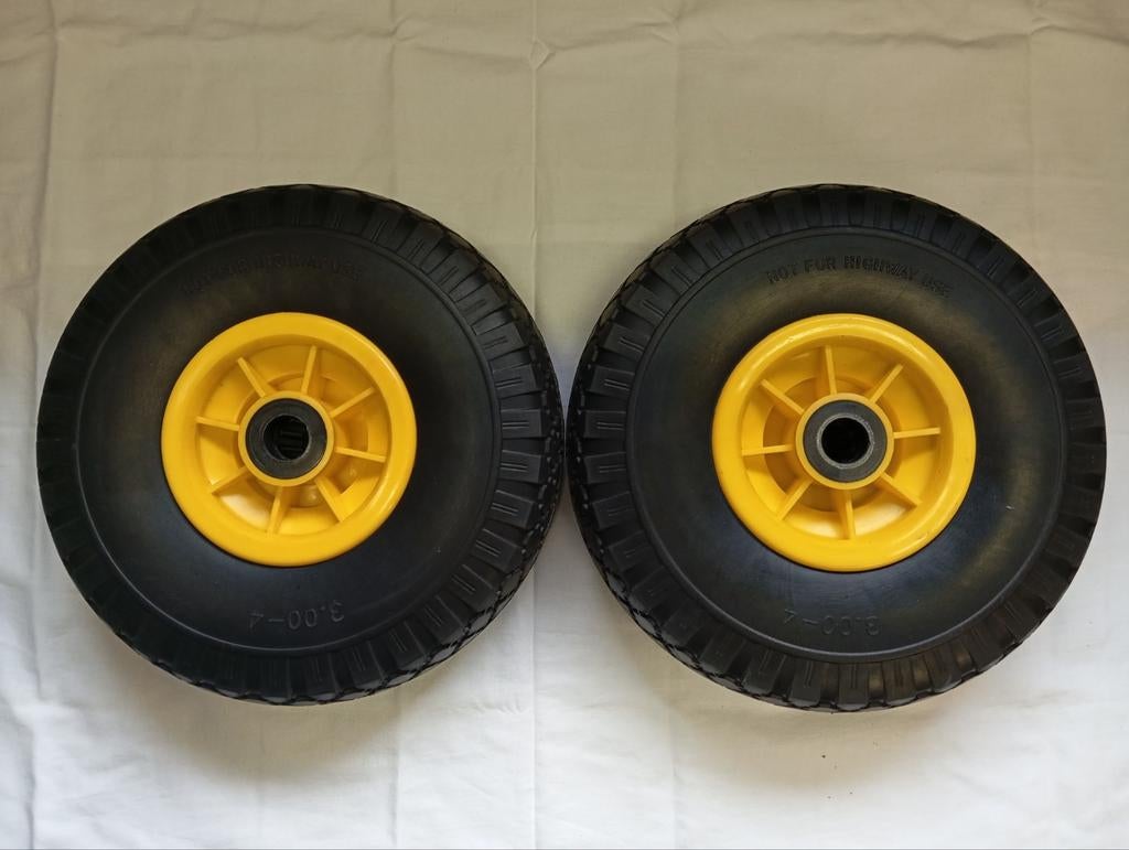 Steekwagen volle wielen set 2 stuks nieuw, Doe-het-zelf en Bouw, Transportwagens, Ophalen of Verzenden, Steekwagen