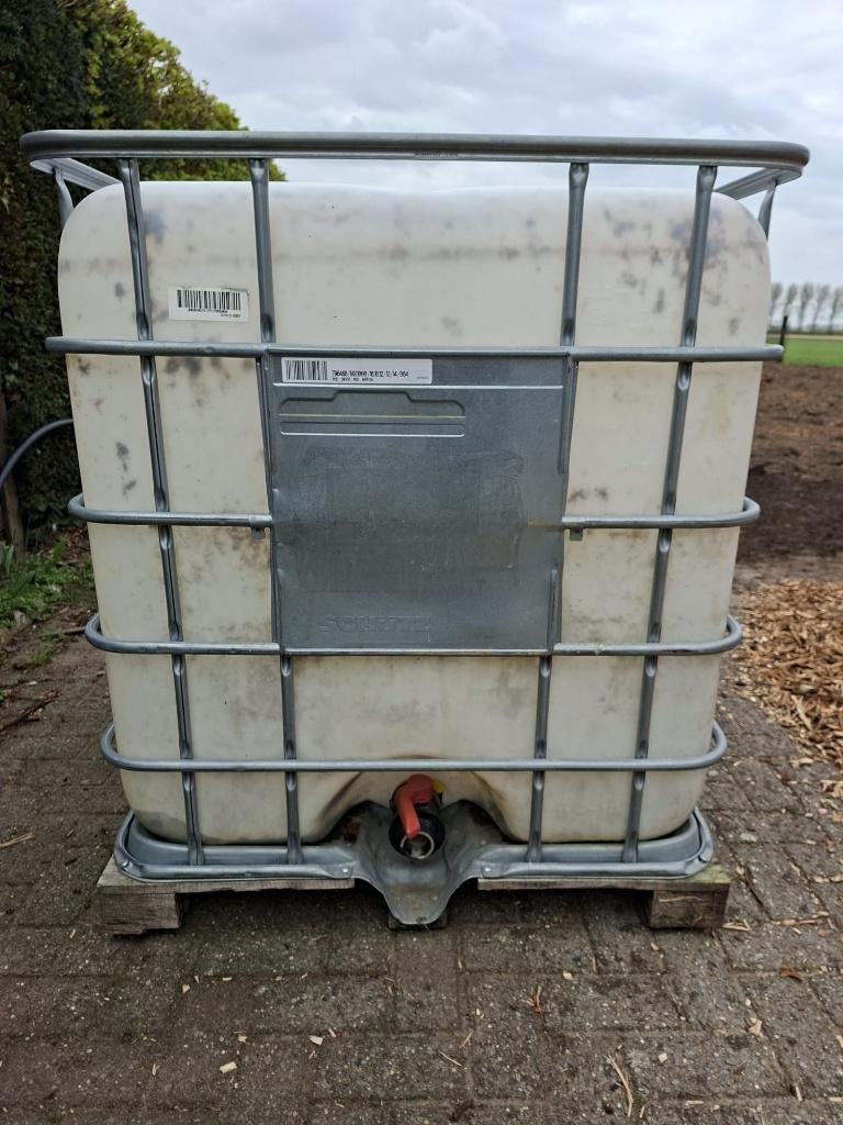 gebruikte IBC 1000l, Tuin en Terras, Regentonnen, Ophalen, Kunststof, Met kraantje, 150 liter of meer