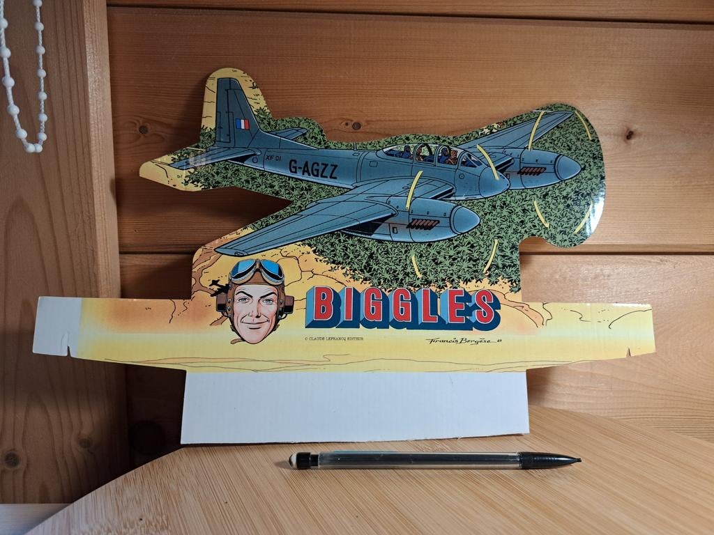 Biggles carton publicitaire
