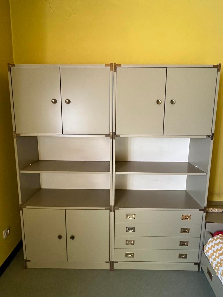 Slaapkamer groen, Huis en Inrichting, Slaapkamer | Complete slaapkamers, Ophalen, Gebruikt, Eenpersoons, Vintage