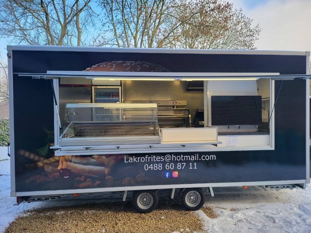 Friterie-aanhanger, Ophalen, Nieuw zonder verpakking, Fornuis, Frituur en Grillen