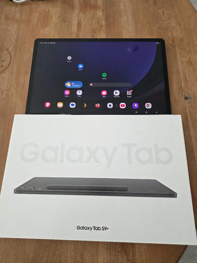 Samsung galaxy tab s9+, Informatique & Logiciels, Android Tablettes, 12 pouces, Galaxy tab s9 plus, Connexion USB, Samusng