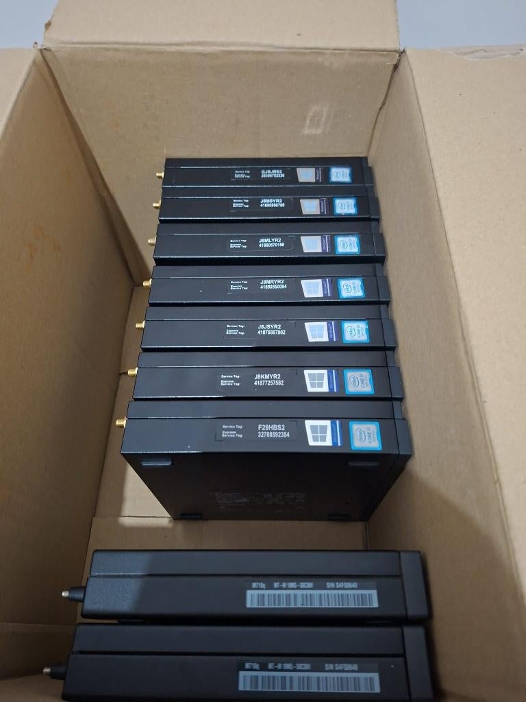 lot de 10 Dell OptiPlex 3060 core i3 8ème génération, 256 GB, 4 Ghz ou plus, Enlèvement, SSD