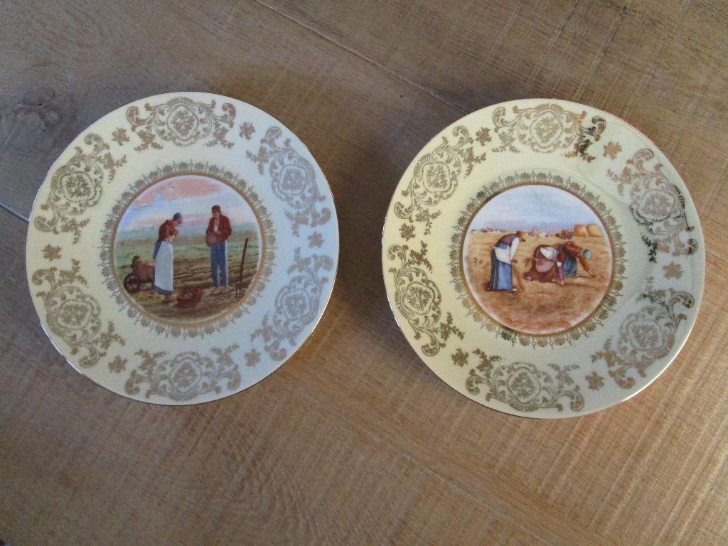 4 sierborden Angelus, Collections, Porcelaine, Cristal & Couverts, Enlèvement ou Envoi, Neuf, Porcelaine, Assiette ou Plat