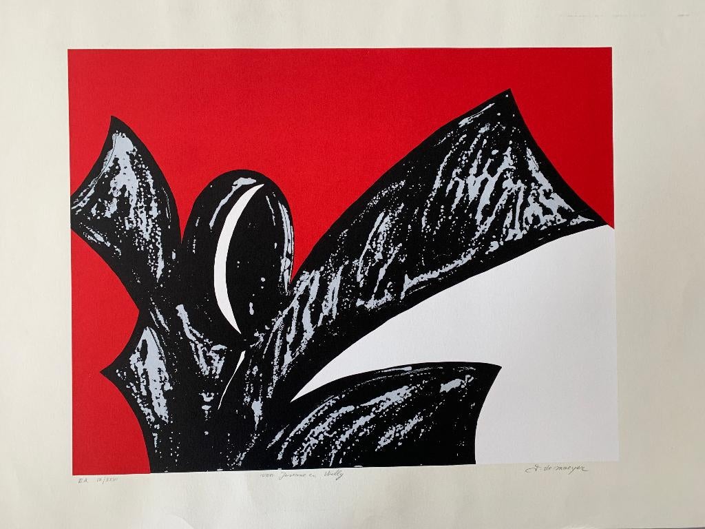 Jacky De Maeyer - zeefdruk - Le chat, Ophalen of Verzenden