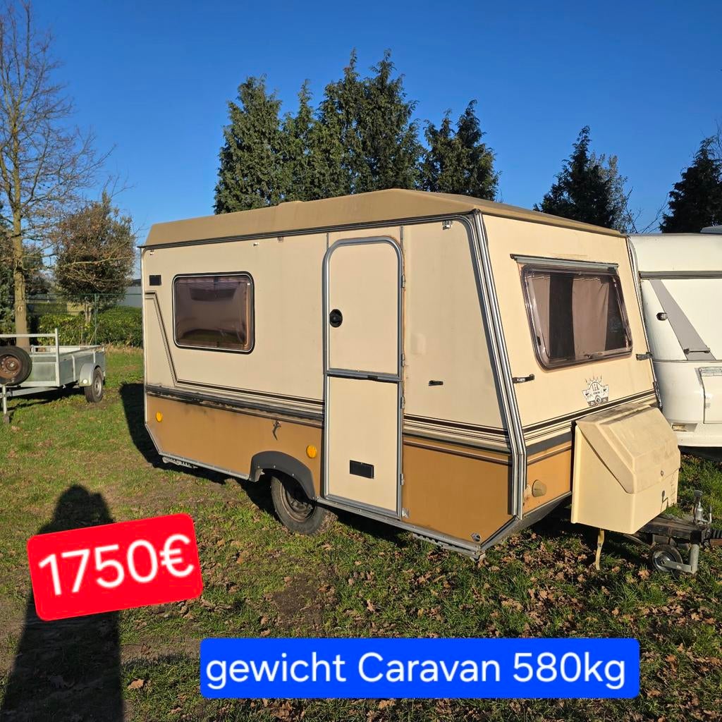 Caravan 580kg 3 slaapplaatsen werfkeet foodtruck pipowagen, Caravans en Kamperen, Caravanaccessoires, Ophalen