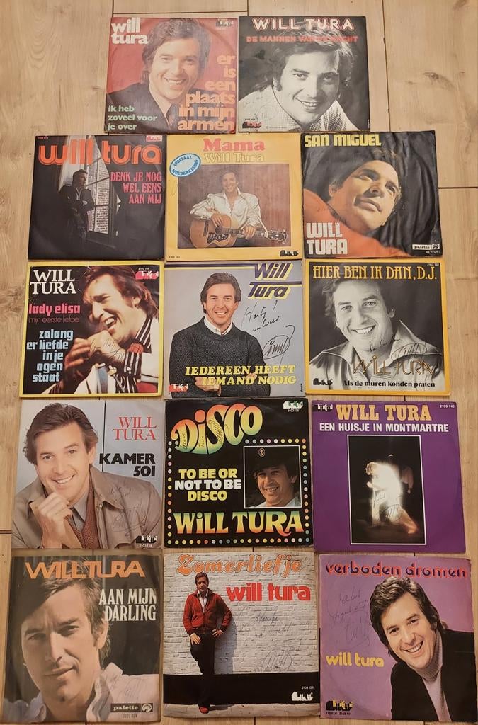 14 gesigneerde singles van Will Tura, Enlèvement