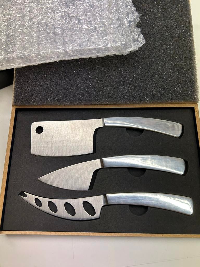 Ensemble de couteaux à fromage, nouveaux couverts à fromage, Enlèvement ou Envoi, Neuf, Inox ou Chrome, Ensemble de couverts