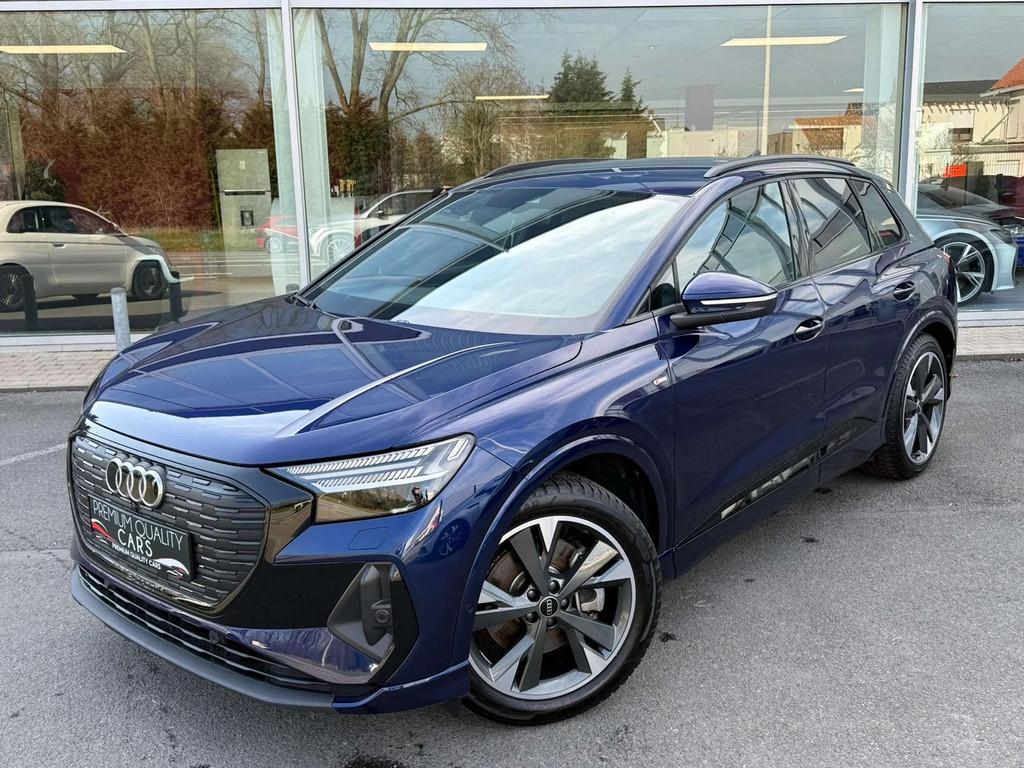 Audi Q4 e-tron 82kWh / S line / LEDER / TREKHAAK / CARPLAY /, Auto's, Audi, Automaat, Gebruikt, https://public.car-pass.be/vhr/f191f9ec-f973-4f68-b8e6-9762ee894cae