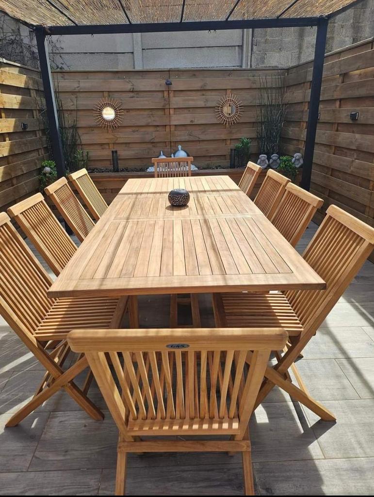 PROMO DEAL: Bespaar 50%! Tuinset incl. 6 stoelen!!, Tuin en Terras, Ophalen, 6 zitplaatsen, Nieuw, Tuinset