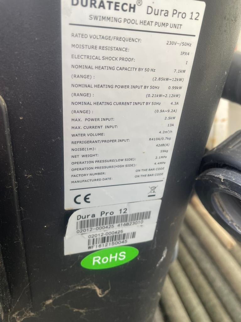 Warmtepomp, Tuin en Terras, Ophalen, Gebruikt