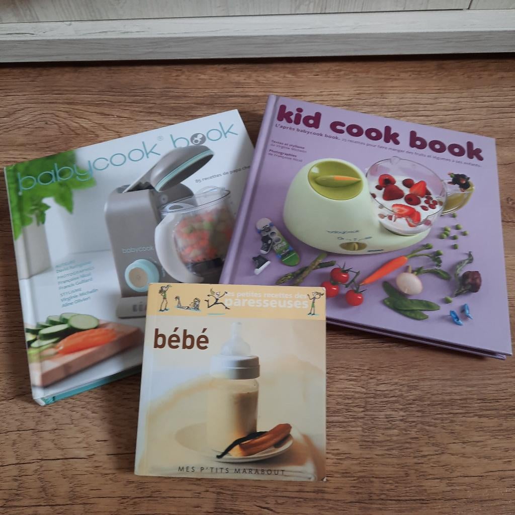 Lot de 3 livres de cuisine pour bébés à donner, Comme neuf, Enlèvement, Autre, Cuisine saine