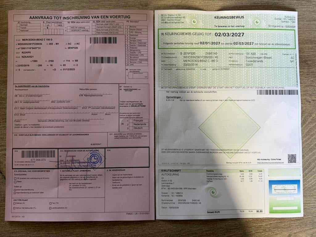 Mercedes C180d Bluetec/Automaat/Euro 6B/Avantgarde/GEKEURD, Auto's, Mercedes-Benz, Automaat, USB, Leder, Bedrijf