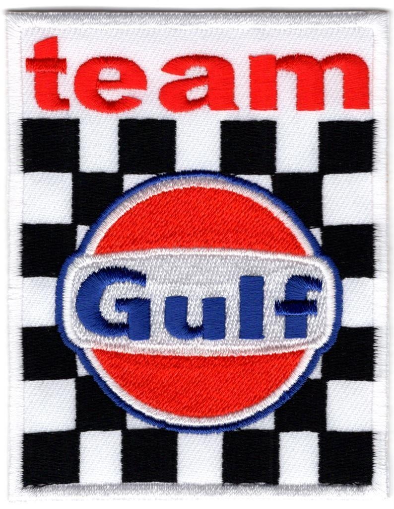 Team Gulf stoffen opstrijk patch embleem #3, Motoren, Verzenden