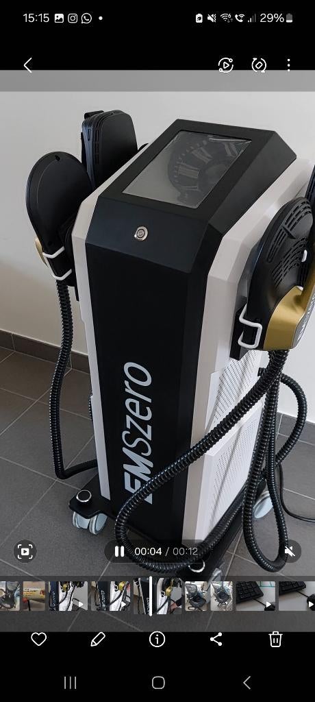 Professionele EMS toestel met 4 handvatten, Ophalen