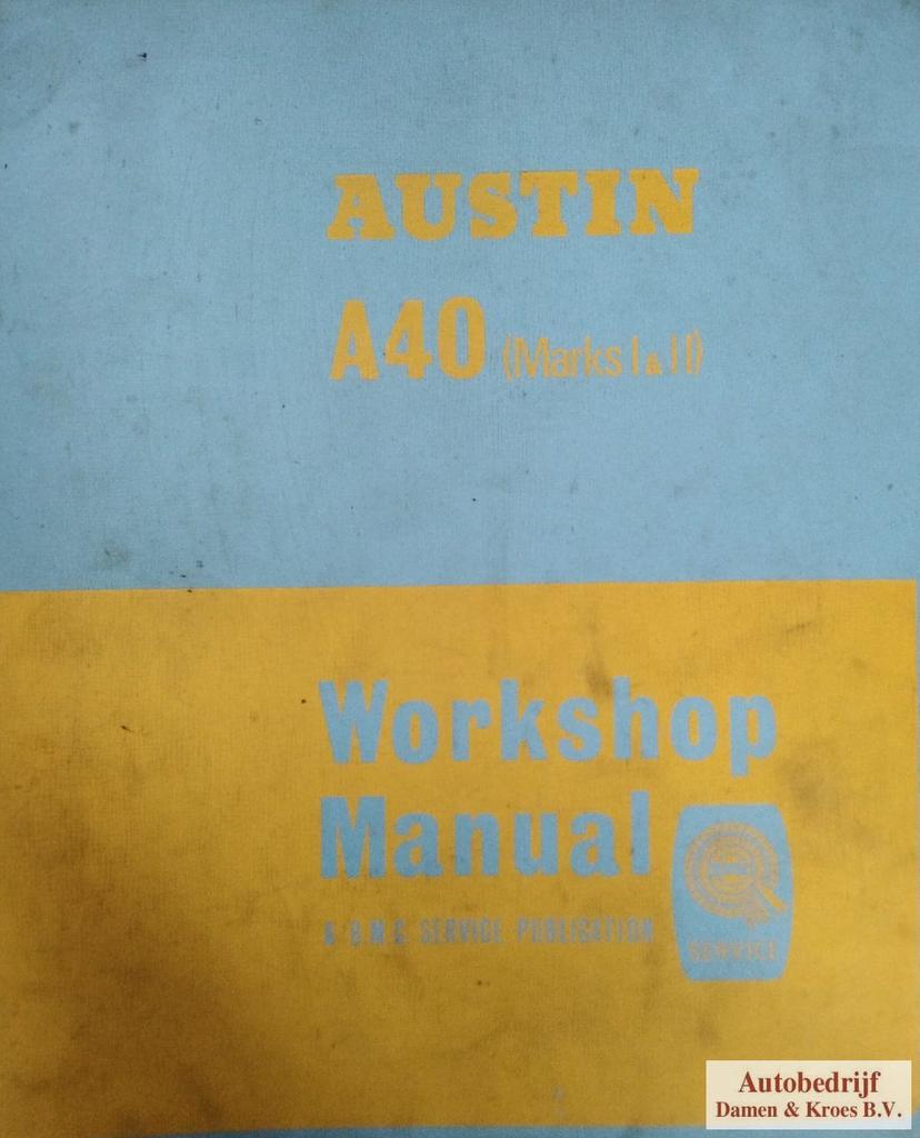 Handboek Austin A40, Ophalen of Verzenden