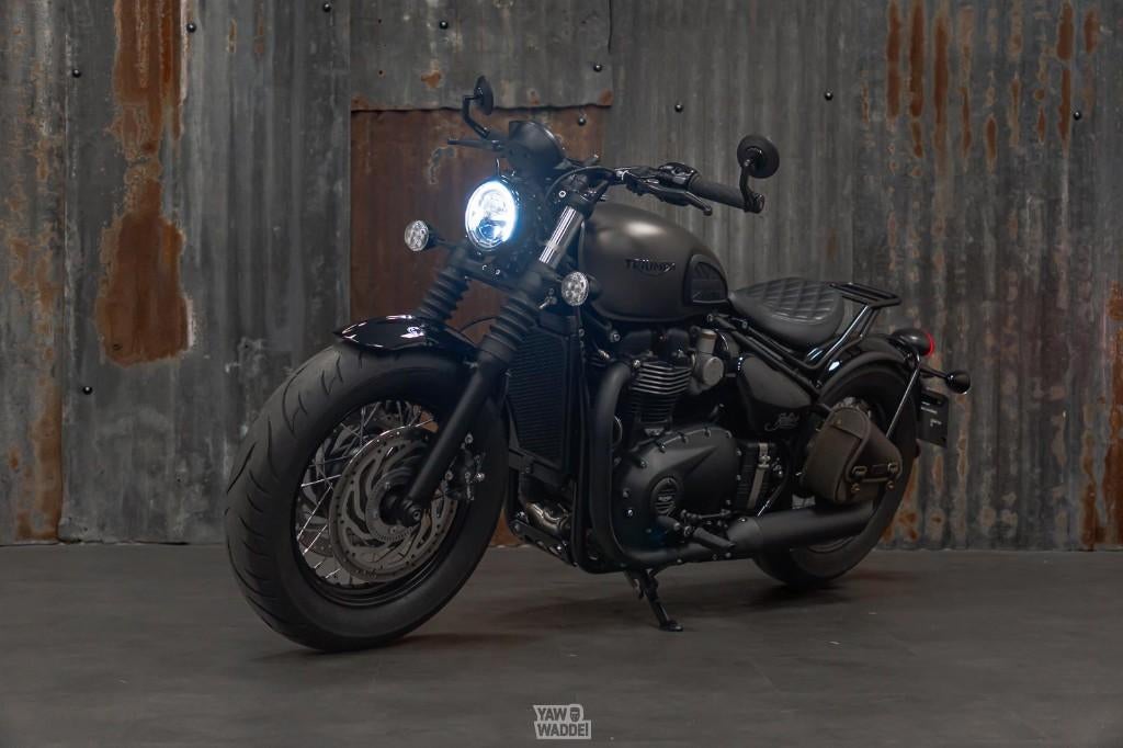 ***verkocht*** Triumph Bobber Black: Ironstone, Motoren, Motoren | Triumph, Traction Control, 2 cilinders, Bedrijf, Meer dan 35 kW