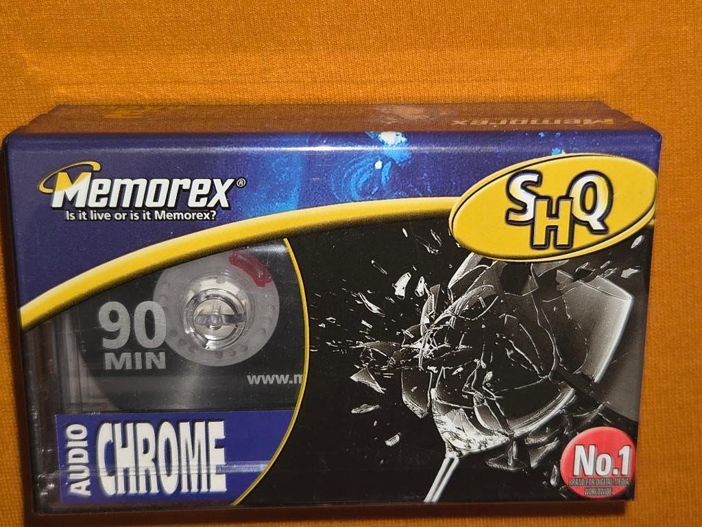 Cassettes / 1x pack lot 3x memorex shq audio chrome, Enlèvement ou Envoi, Autres genres, Neuf, dans son emballage, Vierge