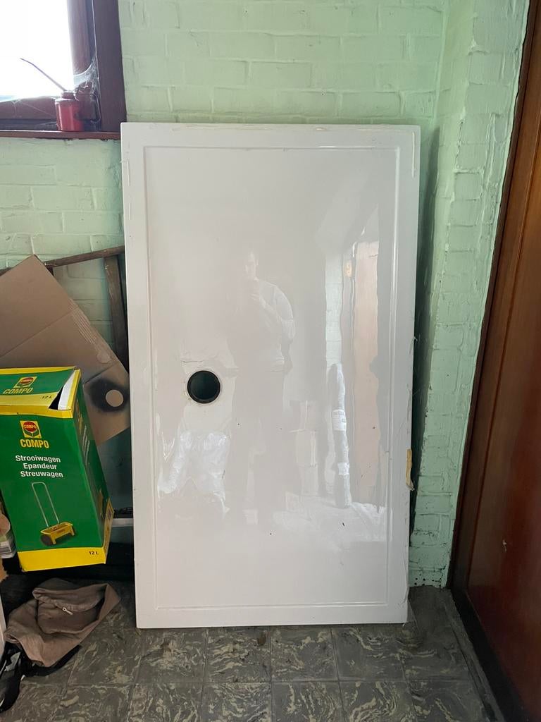 Douchebak 140x90cm, wit, in hoogte verstelbaar, Enlèvement, Comme neuf, Douche