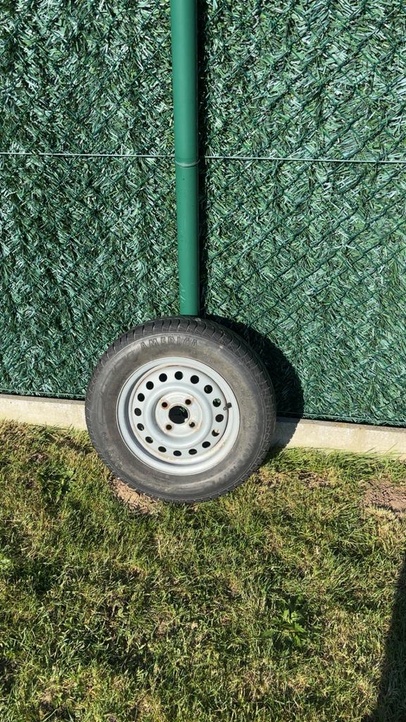 Aanhangwagen wiel, Ophalen, Gebruikt