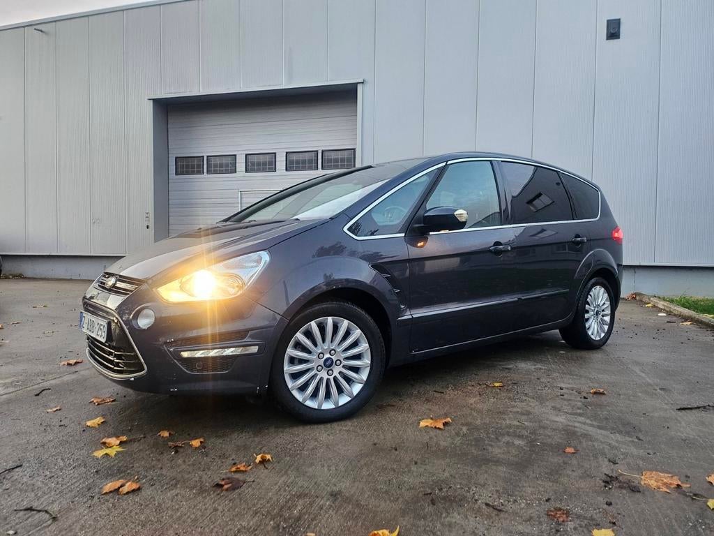 Ford s-max 2l tdci automatique !, Auto's, Ford, Euro 5, Monovolume, Zwart, Blauw