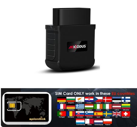 Mini traceur GPS OBD2 de voiture, suivi en temps réel