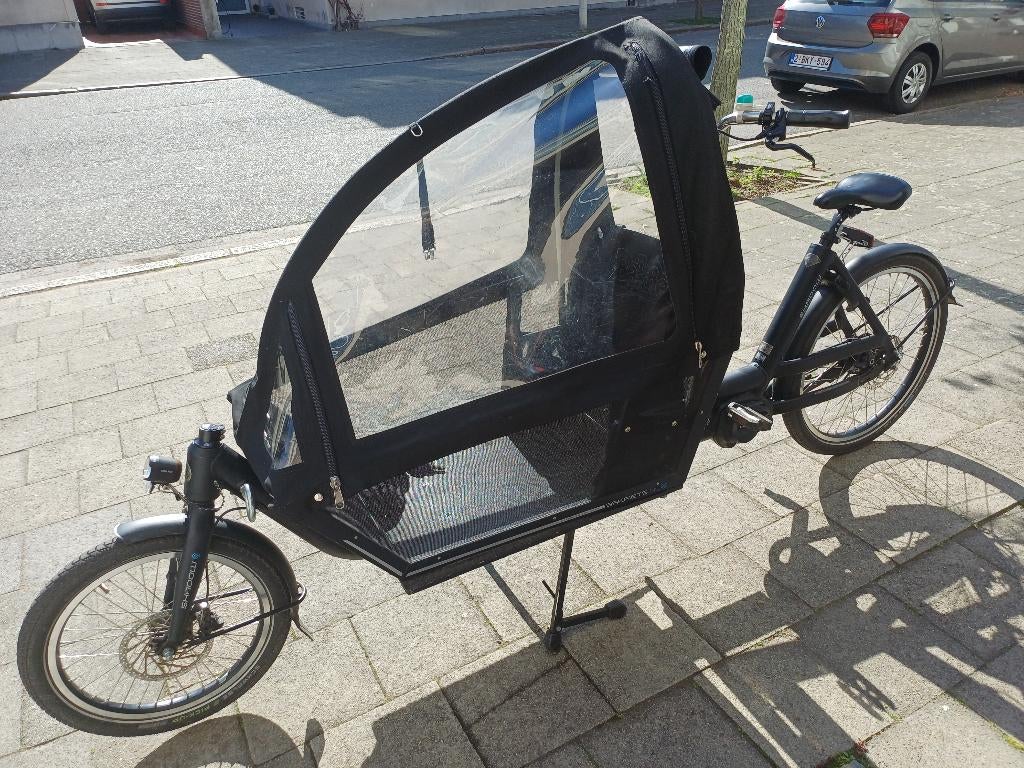 Bakfiets punt nl shadow steps, Fietsen en Brommers, Fietsen | Bakfietsen, Gebruikt, Huif, 2 kinderen, Ophalen