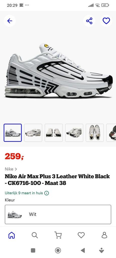 Air max 3 80 € new  maat 42, Ophalen