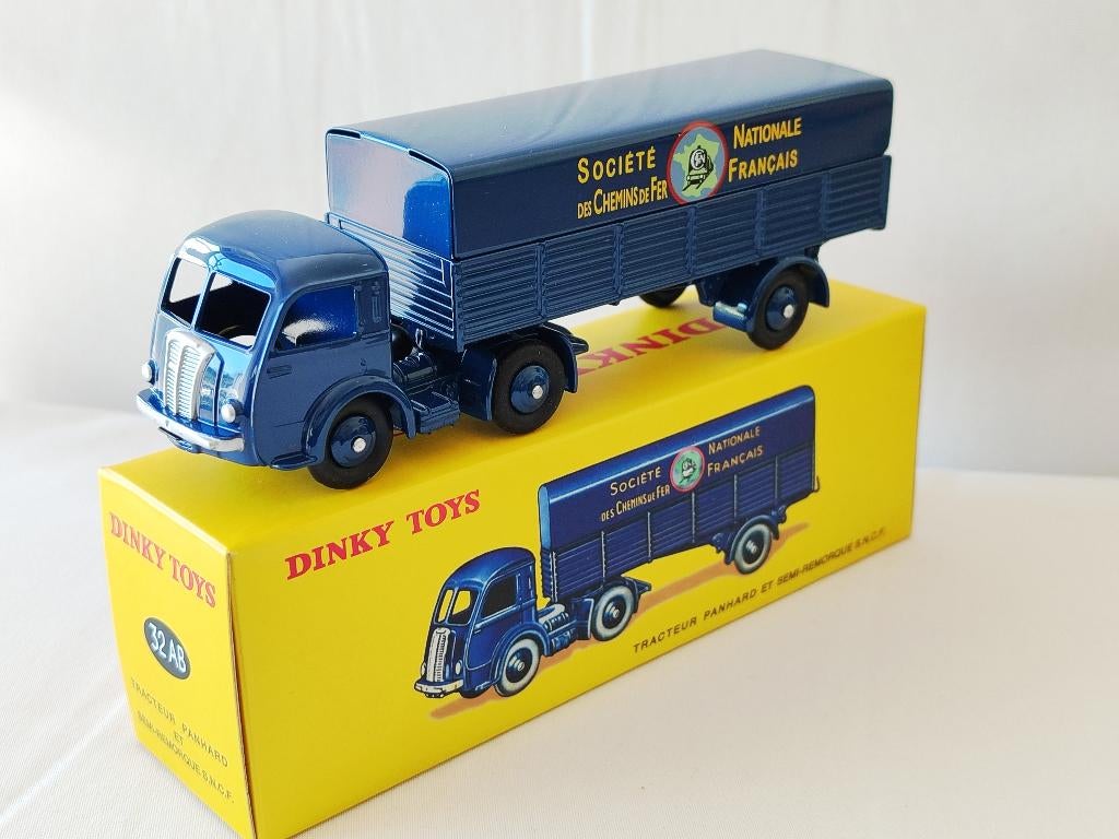 Dinky Atlas _ Panhard Tract. +Semi Remorque "SNCF"_ref. 32AB, Enlèvement ou Envoi, Neuf, Bus ou Camion, Dinky Toys