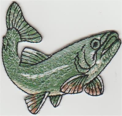 Vis stoffen opstrijk patch embleem, Verzenden, Nieuw