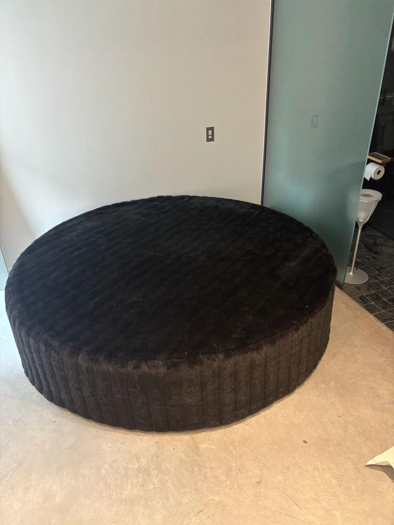 pouf rond, Enlèvement, Utilisé, Autres matériaux