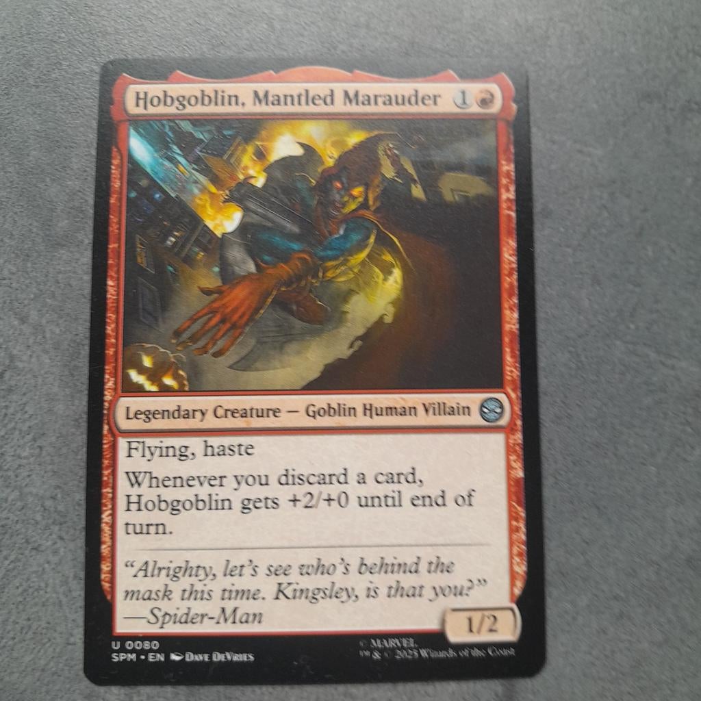 Hobgoblin, mantled marauder ... u 0080, Ophalen