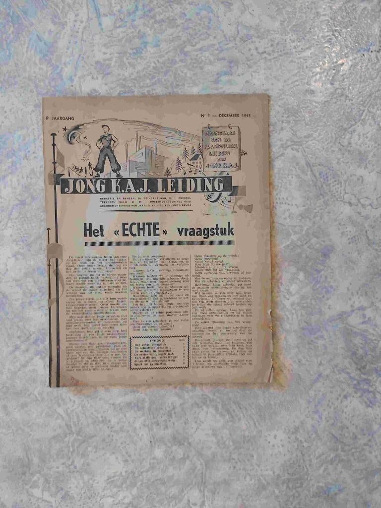 KAJ Jeugd Vlaanderen Oorlog 1945 Verzet Weerstand Leger Zon, Verzenden, 1945 tot heden, Gelezen, Algemeen