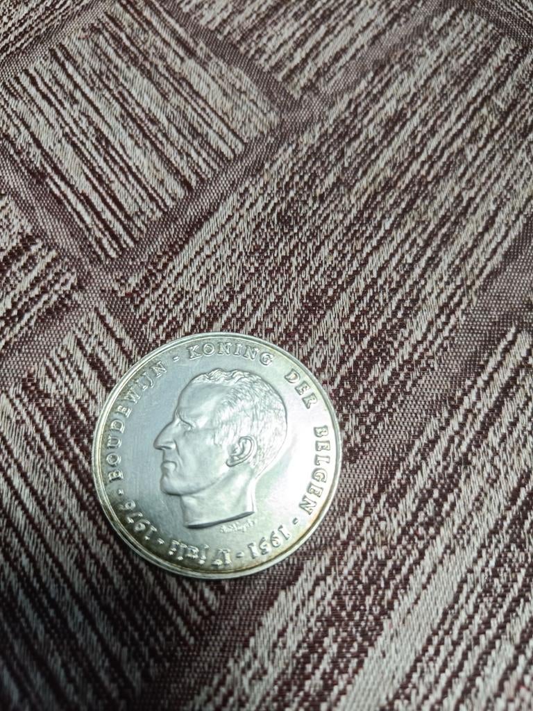 Geldstuk zilver Boudewijn 1951, Enlèvement, Argent, Argent