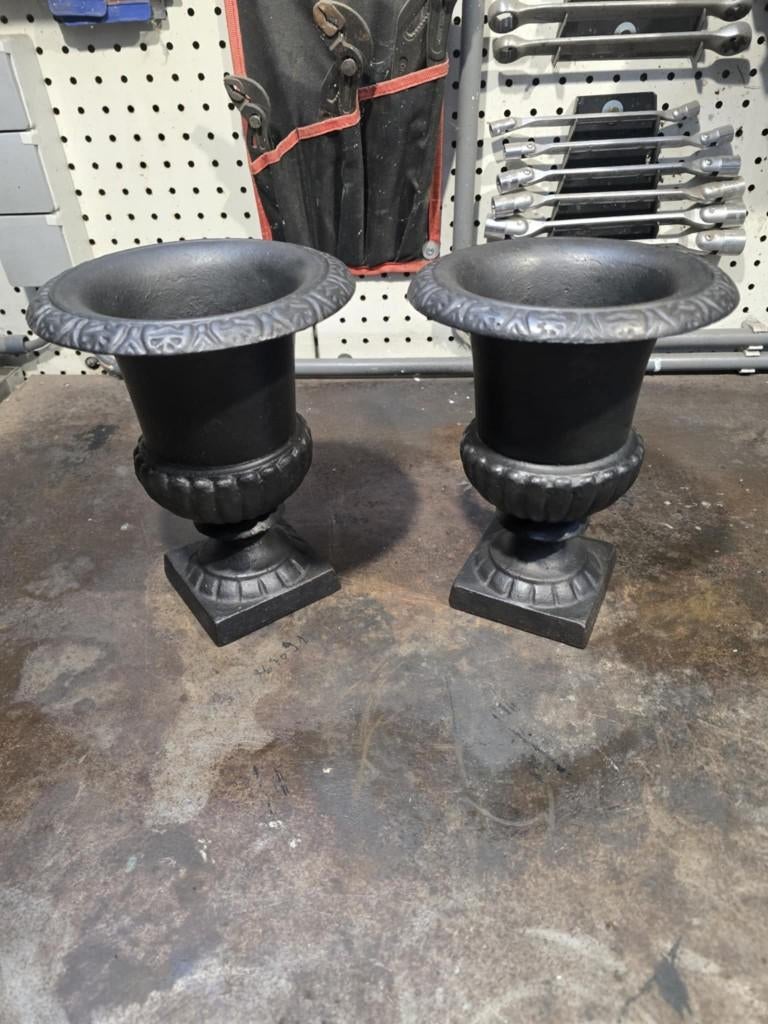 Paire de vases Médicis ancien, Enlèvement, Utilisé